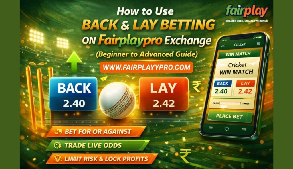 How to Use Back & Lay Betting on FairplayPro Exchange