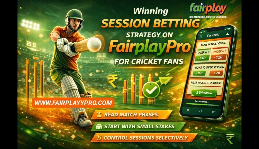 Winning Session Betting Strategy on Fairplaypro for Cricket Fans
