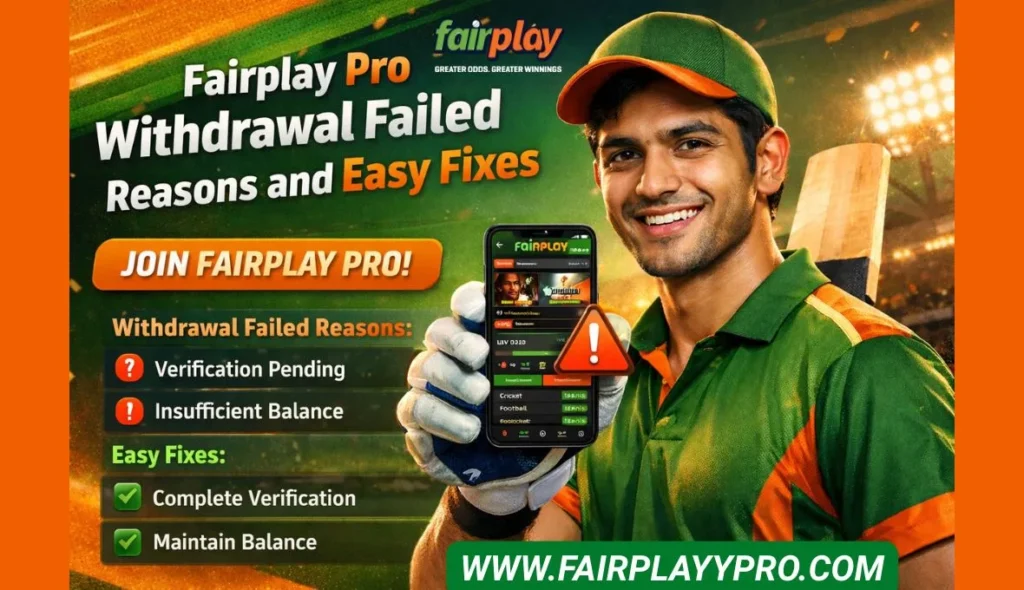 Fairplay Pro Withdrawal Failed Reasons and Easy Fixes
