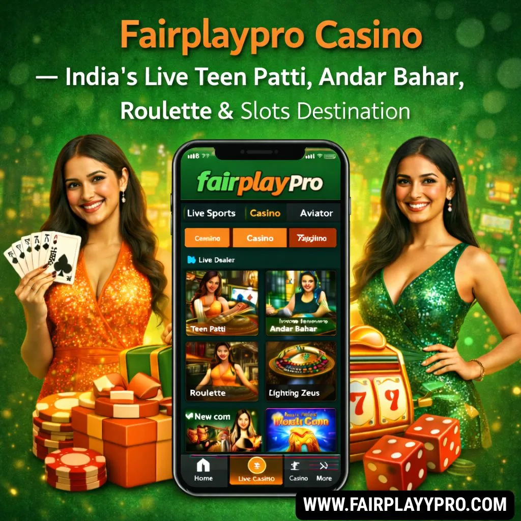 Fairplaypro Casino – India’s Live Teen Patti, Andar Bahar, Roulette & Slots Destination