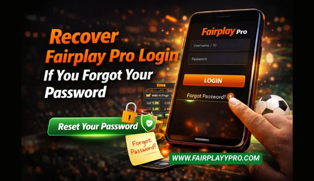 How to Recover Fairplay Pro Login If You Forgot Your Password