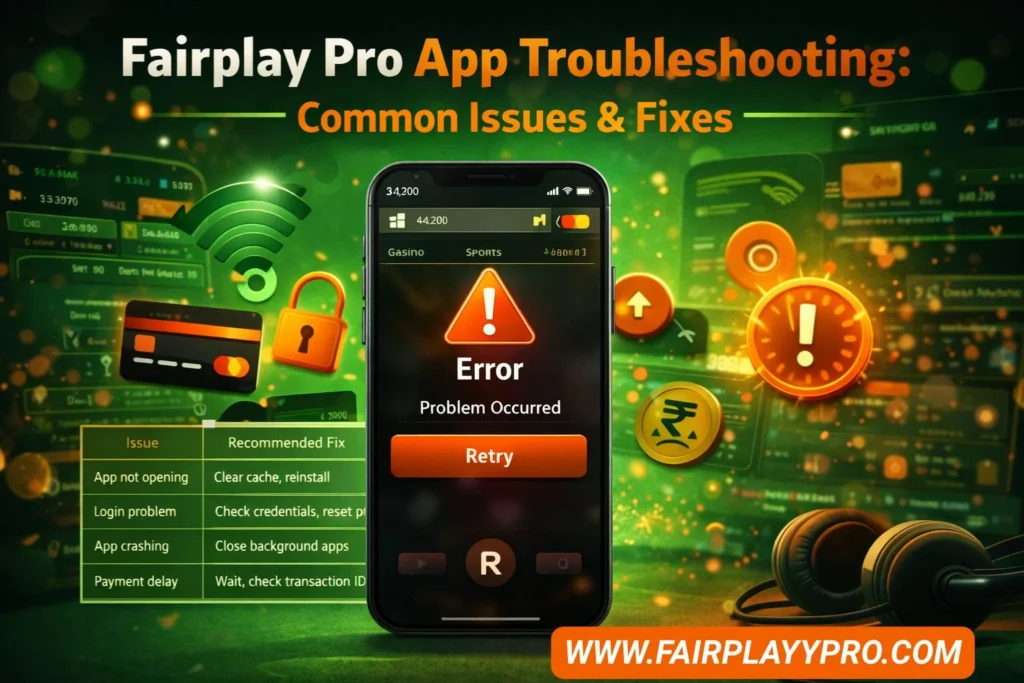 Fairplay Pro App Troubleshooting Common Issues & Fixes
