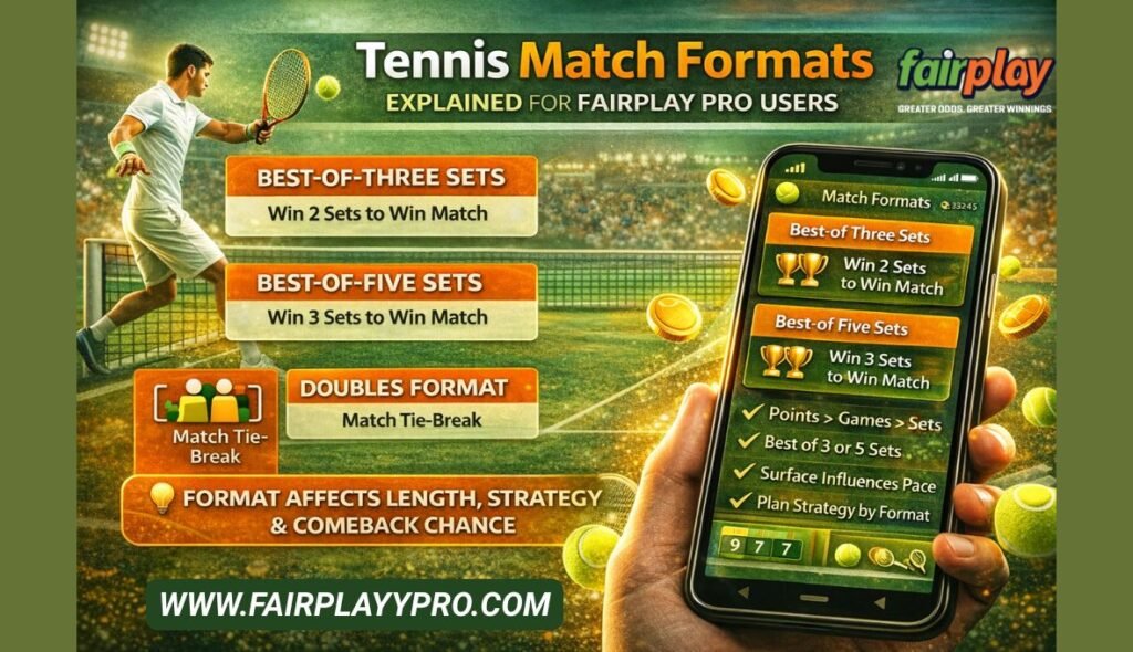 Tennis Match Formats Explained for Fairplay Pro Users