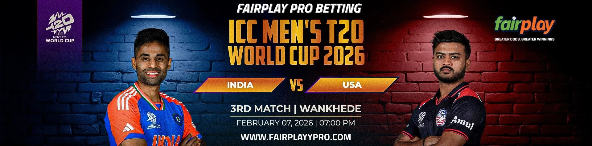 icc mens t20 world cup 2026 india vs usa 3rd match fairplaypro