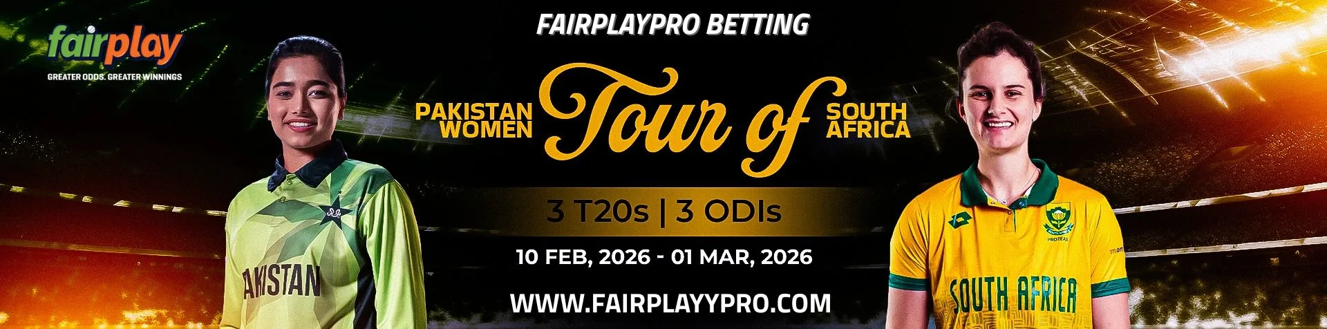 pakistan w tour of south africa w fairplaypro
